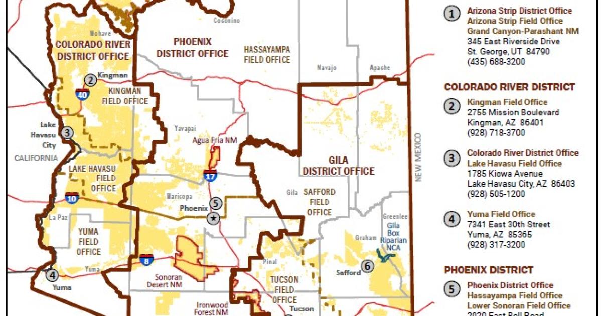 BLM Arizona Office Locations | Bureau Of Land Management